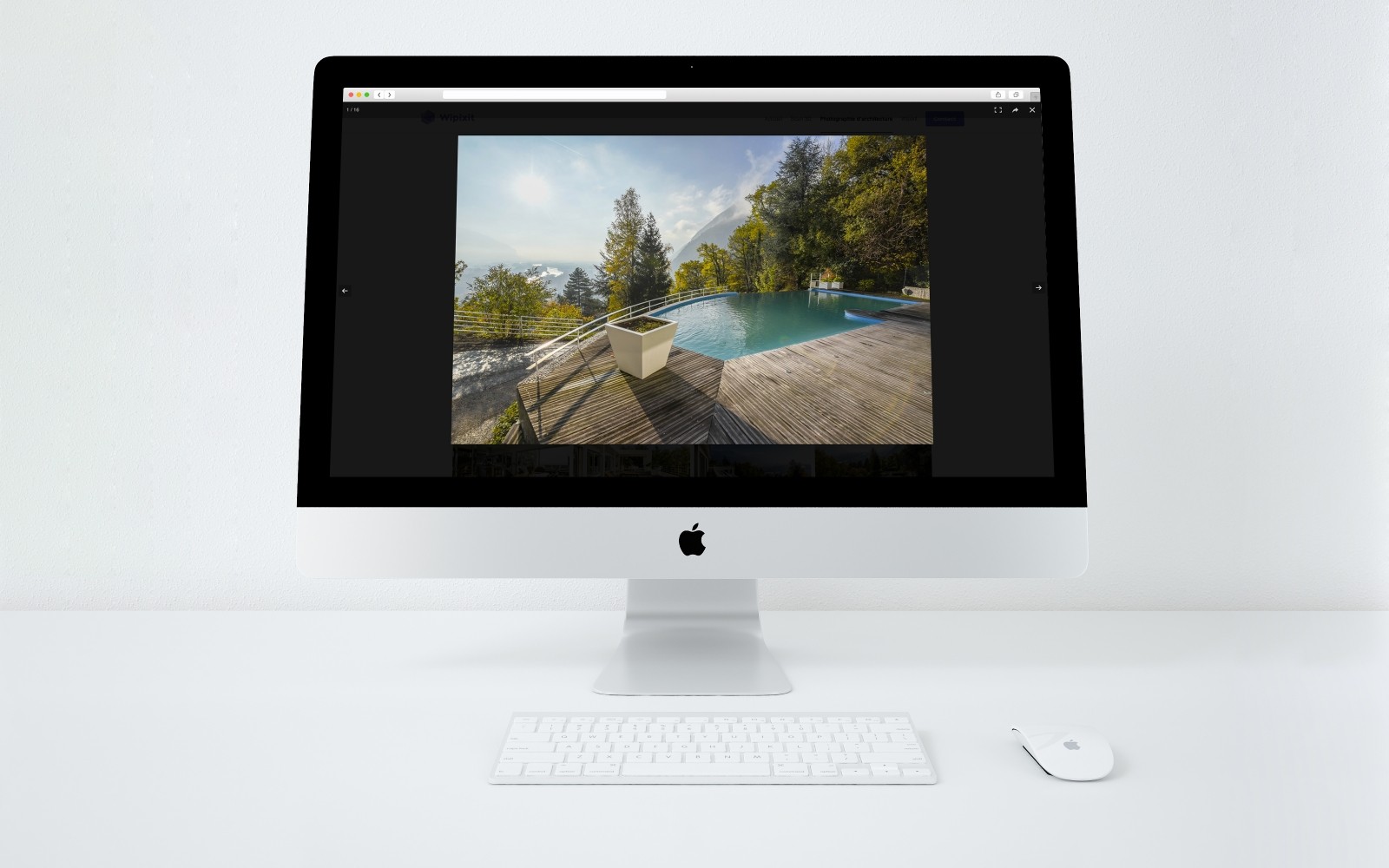 Visualisation des photos du site de Wipixit sur ordinateur