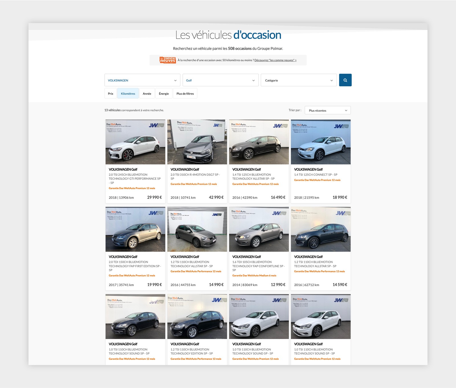 Liste des véhicules d